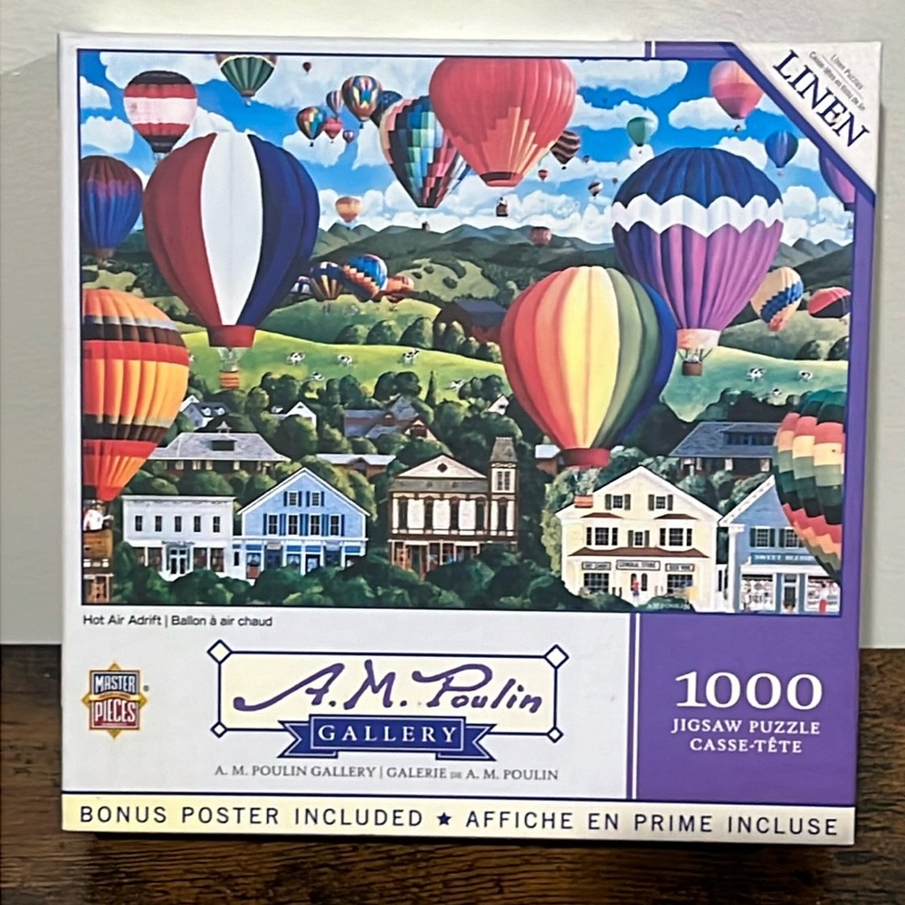 Hot Air Adrift 1000 Piece🔴3/$25🔴 jigsaw puzzle Master Pieces
